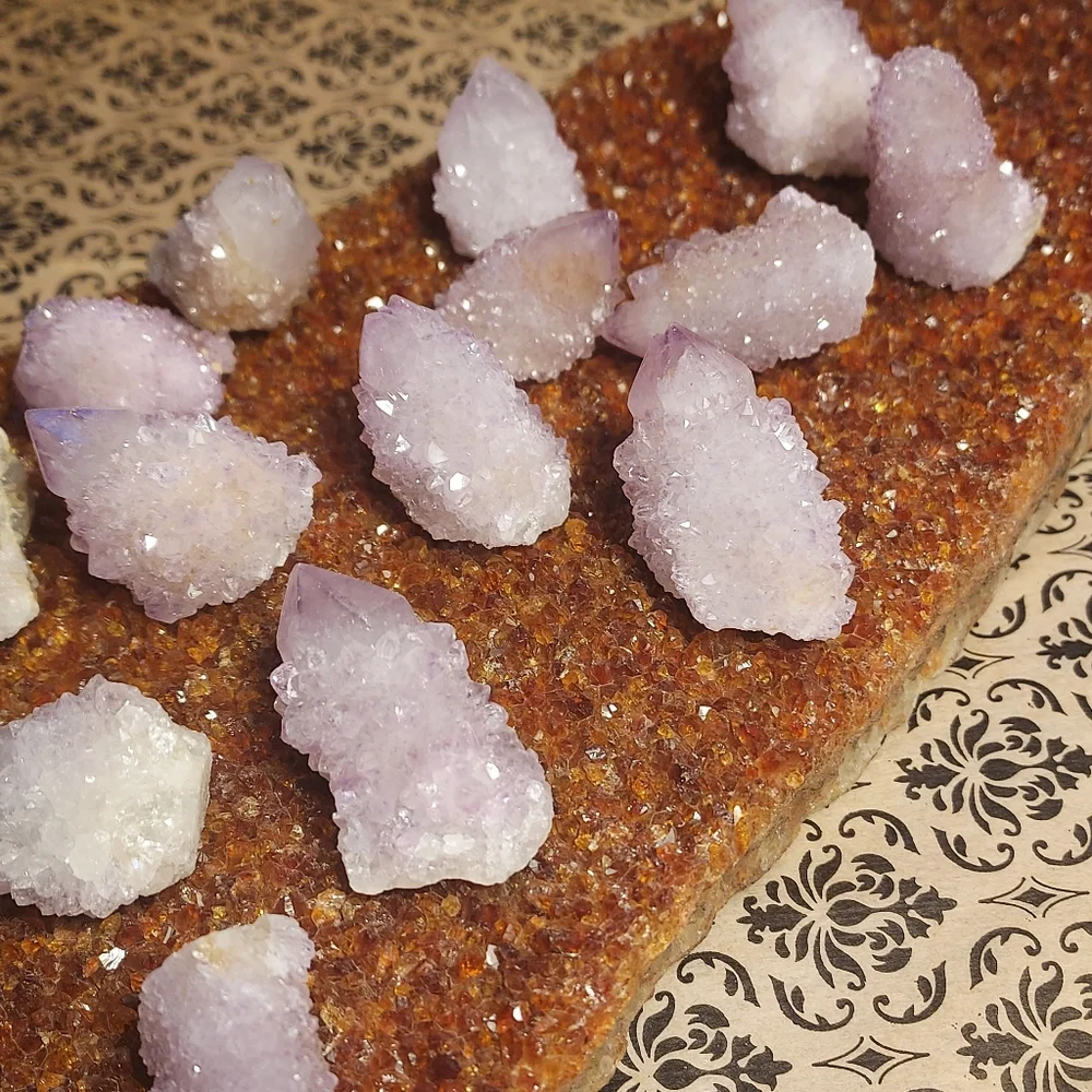 **1 DAY SALE! *** Purple Spirit Quartz Crystals Cactus Pineapple Purple Amethyst - Picture 16 of 16